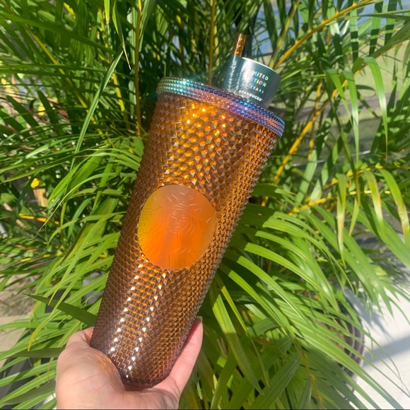 Starbucks New Gold Studded Limited Edition 50 Year Anniversary Tumbler Cup Venti - Picture 3 of 14